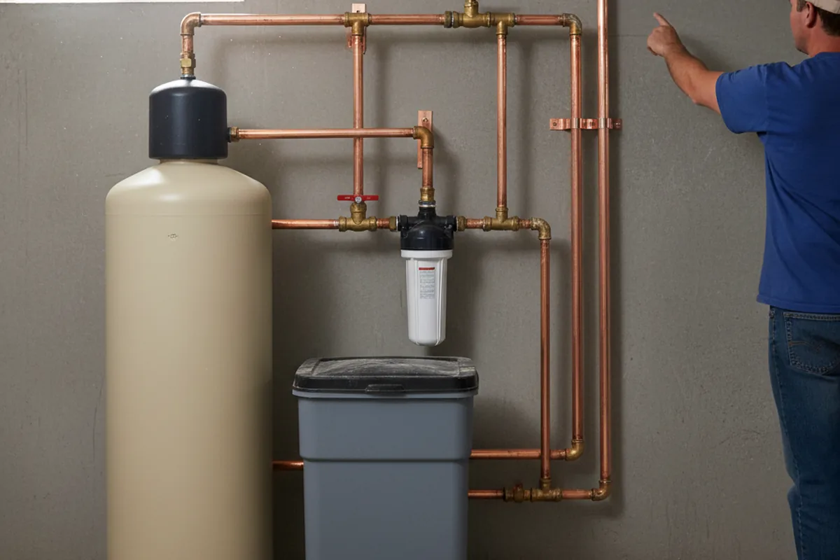 Whole-house water treatment system installed in Romney